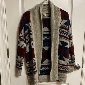 Emory Park Multicolor Patterned Cardigan